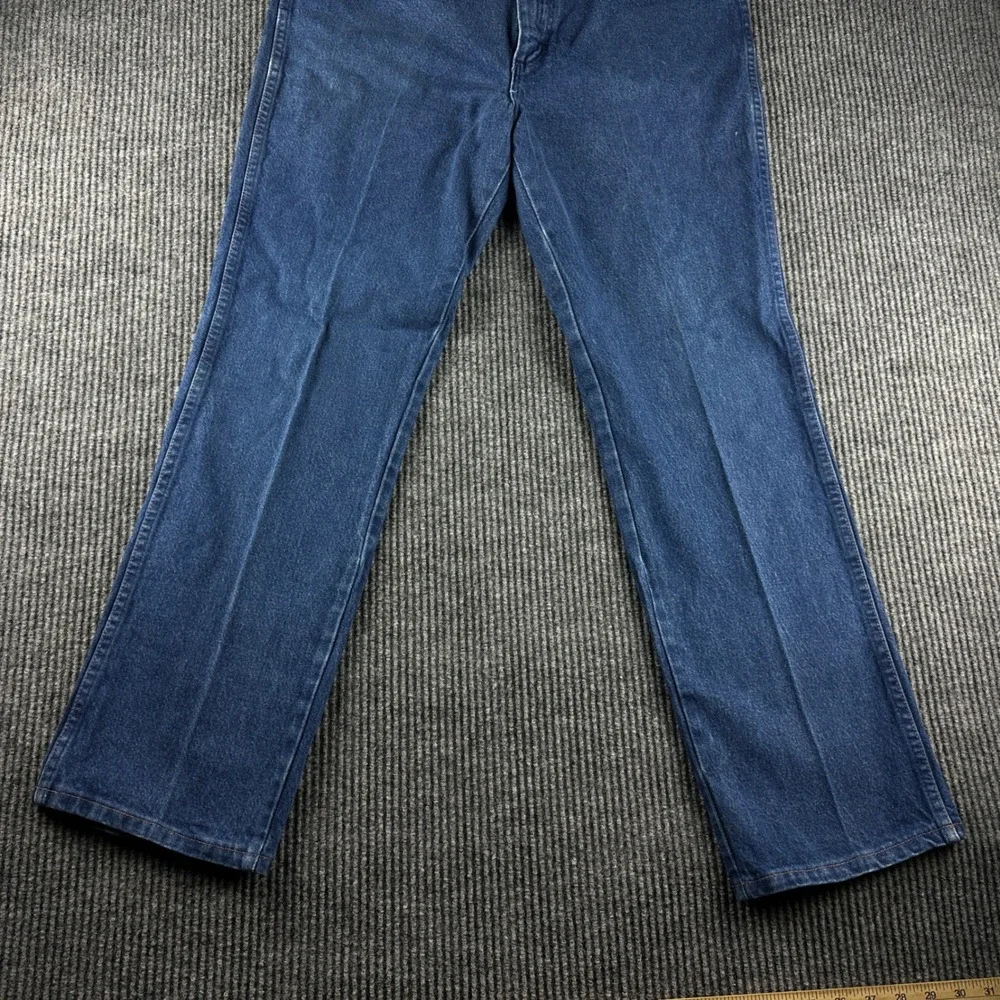 Wrangler 936PWD Cowboy Cut Slim Fit Jeans Mens 36x30 Indigo Blue Made in USA